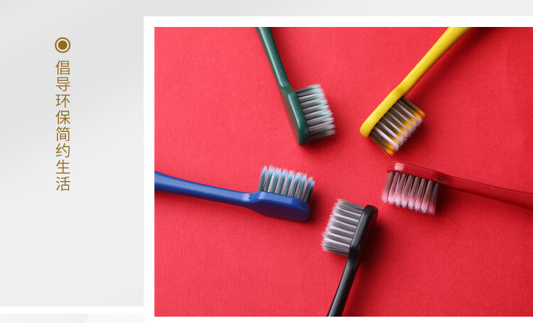 柳客 家庭装牙刷 高密度植毛宽头牙刷 成人超软毛牙刷 10支装