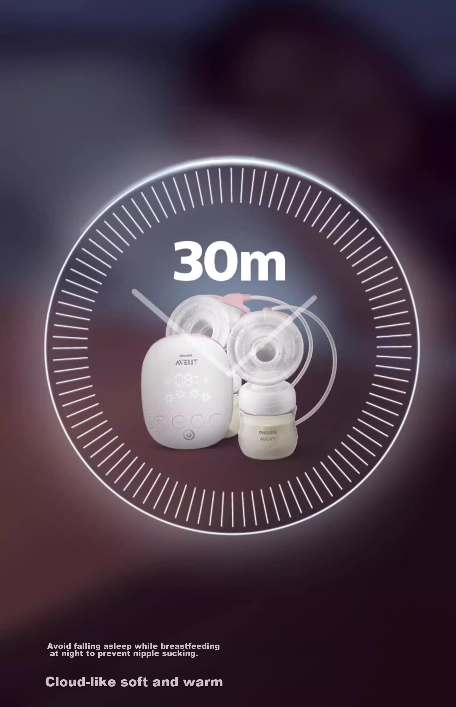 Молокоотсос AVENT Double-Sided Fully Automatic Breast Pump Portable Painless Massage Electric Milk Extractor