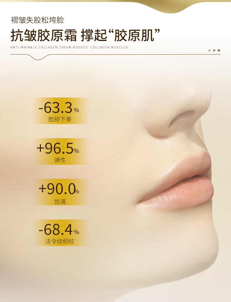 倩滋（QIANZI）冻龄抗皱胶原霜 抗皱胶原霜淡化细纹抬头纹紧致肌肤面部补水20g 