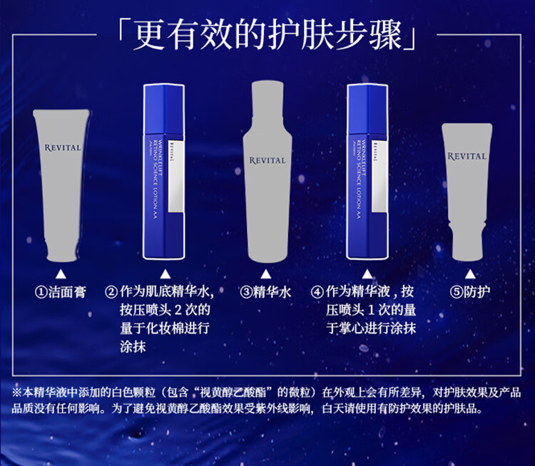 悦薇（Revital）质纯抗皱精华液125ml 视黄醇紧致修护 护肤品情人节礼物送爱人