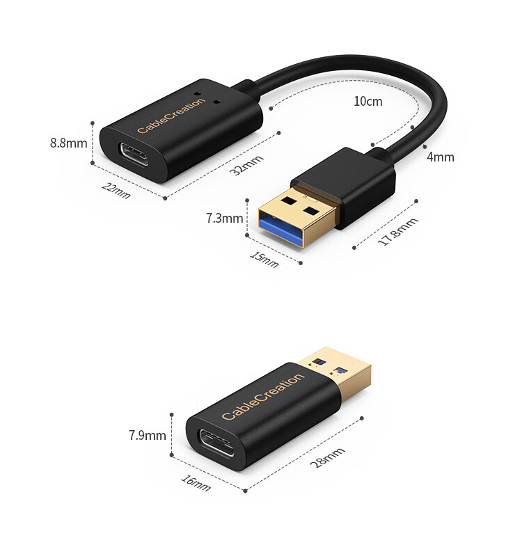 Переходник USB Type-A на Type-C