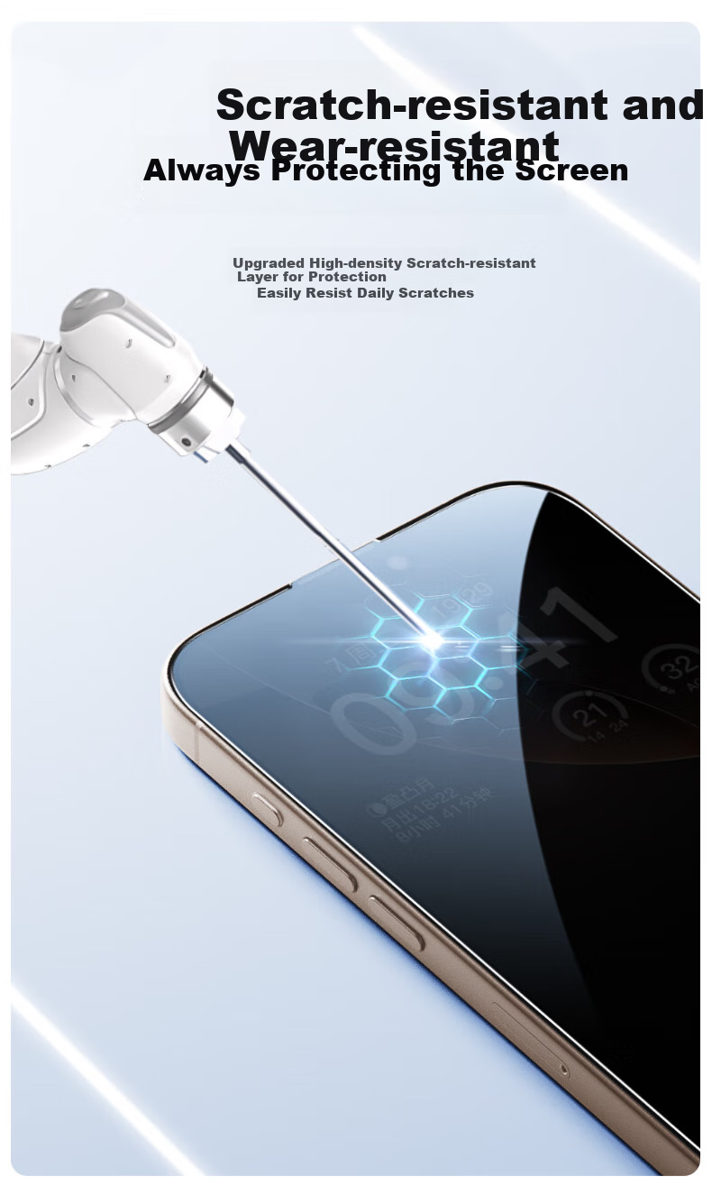 Защитное стекло PISEN для Apple iPhone 17/16 Pro, антибликовое, 28° защита конфиденциальности, полноэкранное покрытие