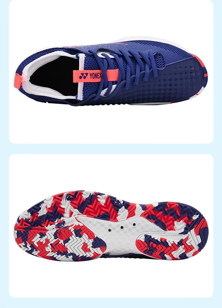 Кроссовки для тенниса YONEX SHTF4MACEX, унисекс, белые с синим, размер 44