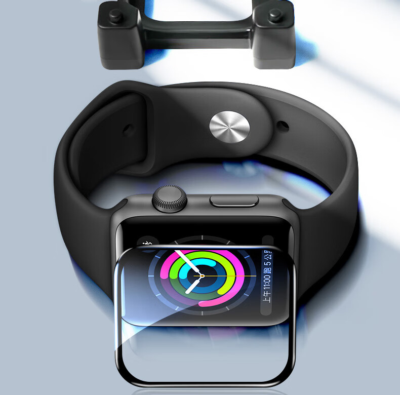 蓝猩先生苹果手表膜 Apple Watch7保护膜全屏覆盖软贴膜-S7【45mm】