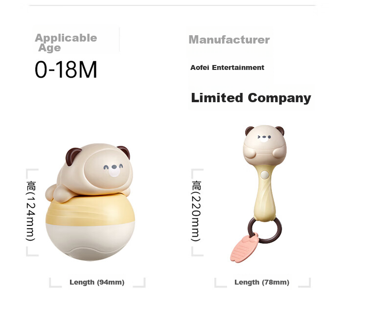Подарочный набор для новорожденных Auby, развивающие игрушки для детей от 0 до 18 месяцев, с погремушками, мячиками и проектором