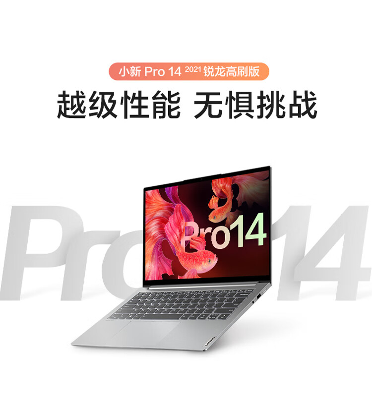 联想小新Pro14标压锐龙版14英寸全面屏轻薄笔记本电脑(8核R7-5800H 16G 512G 2.8K 90Hz 低蓝光 护眼)银H