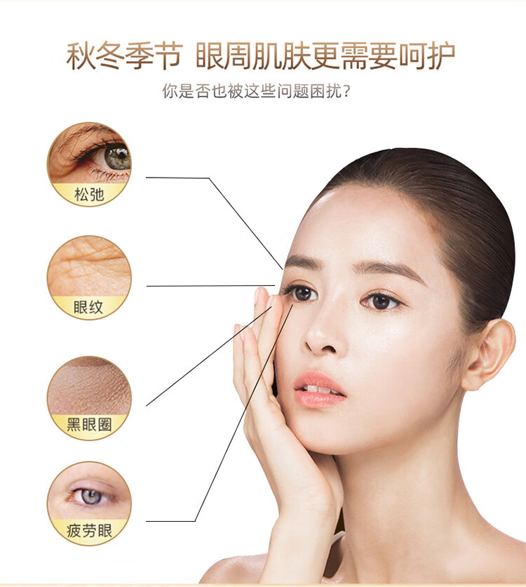 修正蛇毒眼膜贴淡黑眼圈眼袋淡化细纹紧致抗皱淡皱纹补水眼部护理男女眼贴膜  60贴/盒