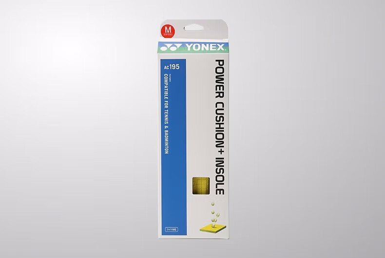 Стельки YONEX Professional Protective Comfortable Breathable Shock-Absorbing Cushioning Insole AC195 Yellow Size L