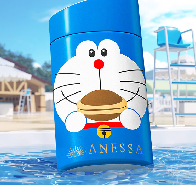 安热沙（Anessa）金灿倍护防晒乳哆啦A梦铜锣烧60ml（小金瓶同款）
