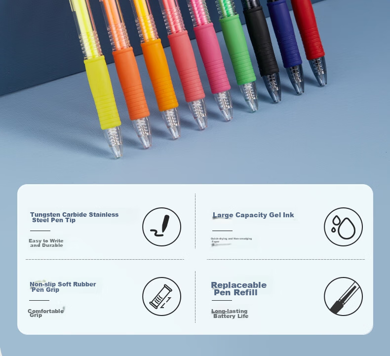 Гелевая ручка PILOT G-2 Gel Pen, черная, 0.7 мм, автоматическая, сменный стержень