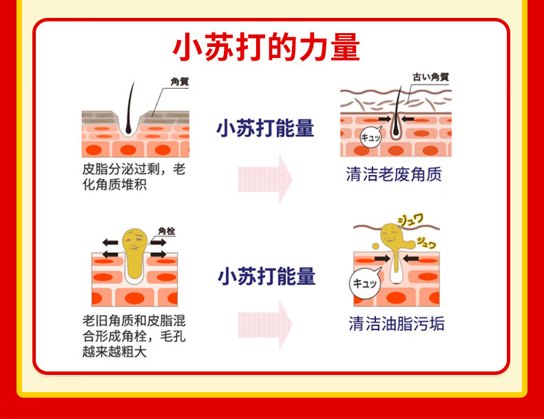 石泽研究所 小苏打洁面粉磨砂清洁毛孔去黑头洗颜粉 100g 日本原装进口