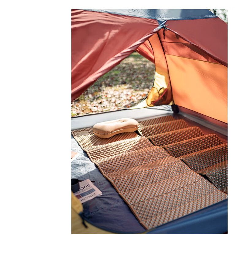 Двухместный туристический коврик MOBIGARDEN NX20663007, оливково-зеленый, портативный, противоскользящий, защита от влаги, для кемпинга и отдыха на природе
