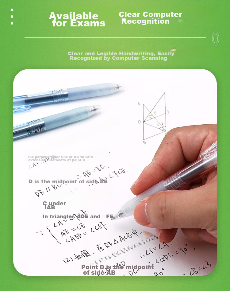 Ручка гелевая ZEBRA Bio Bamboo Exam Pen, 0.5мм, красный стержень, корпус "Сансет Корал"