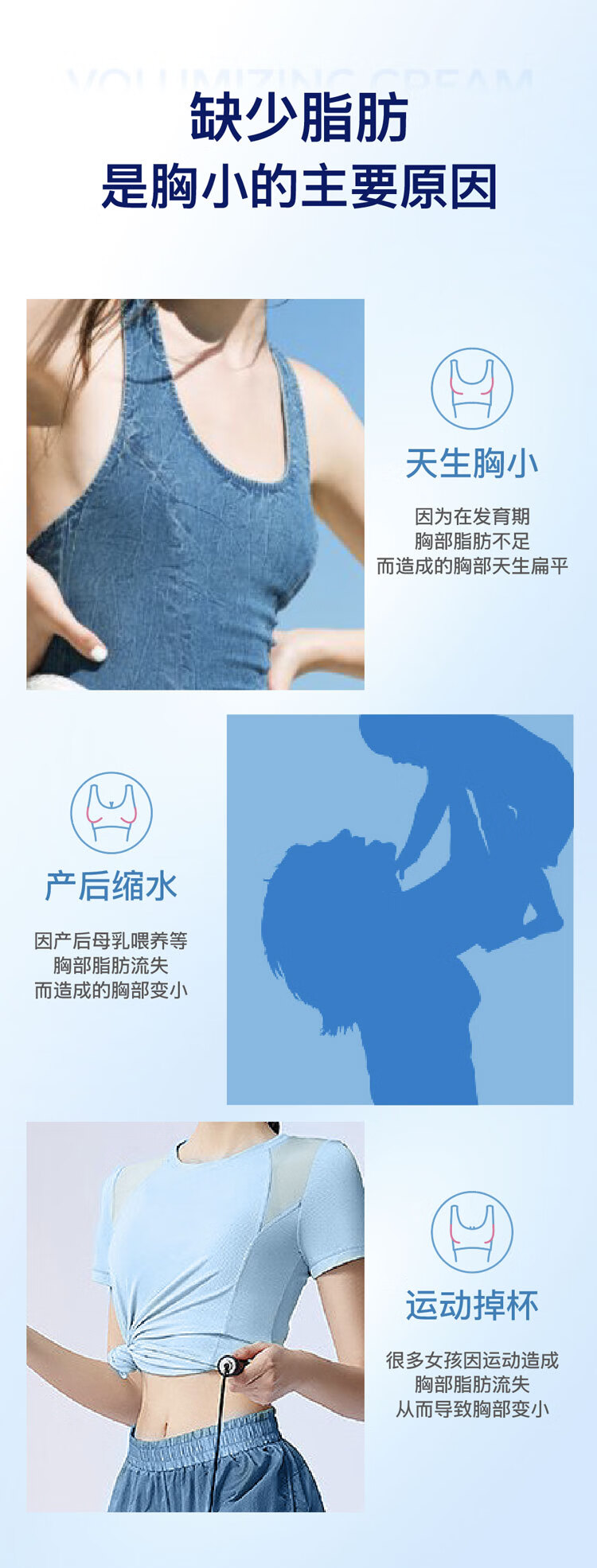 宝伊丰（BREASTGRO）植物美胸霜精华乳圆润挺胸部护理产品丰满按摩乳霜100ml/支