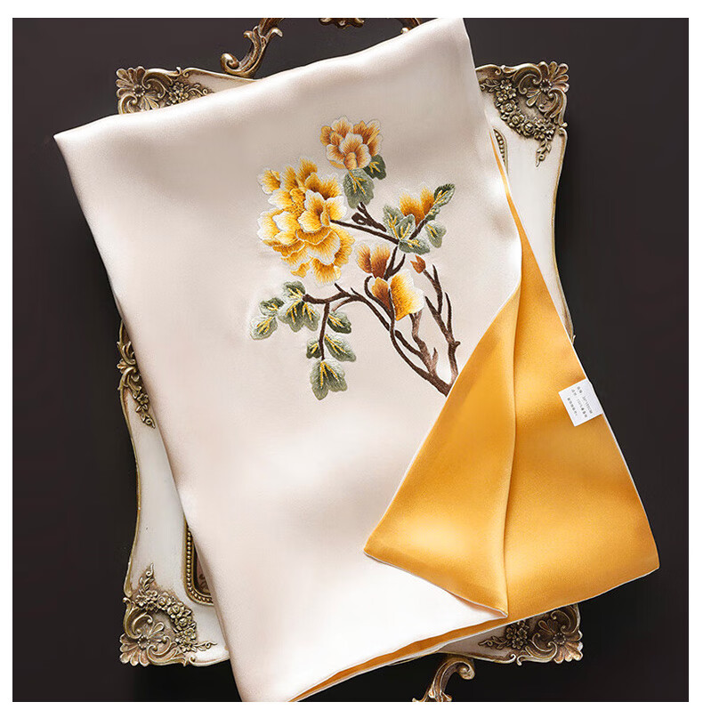 Шелковый шарф Hangsilu Suzhou Embroidery с вышивкой для женщин, зимний шарф из тутового шелка, подарочная коробка высокого класса, подарок на день рождения и праздник для мамы, новогодний подарок