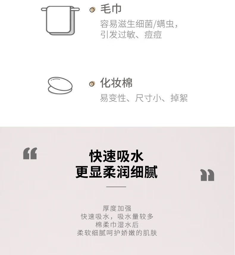 秦观（QINGUAN）一次性洗脸巾卷装网纹棉柔巾母婴适用干湿两用洁面巾擦脸巾黑魔法（80片/包20*20cm210克）