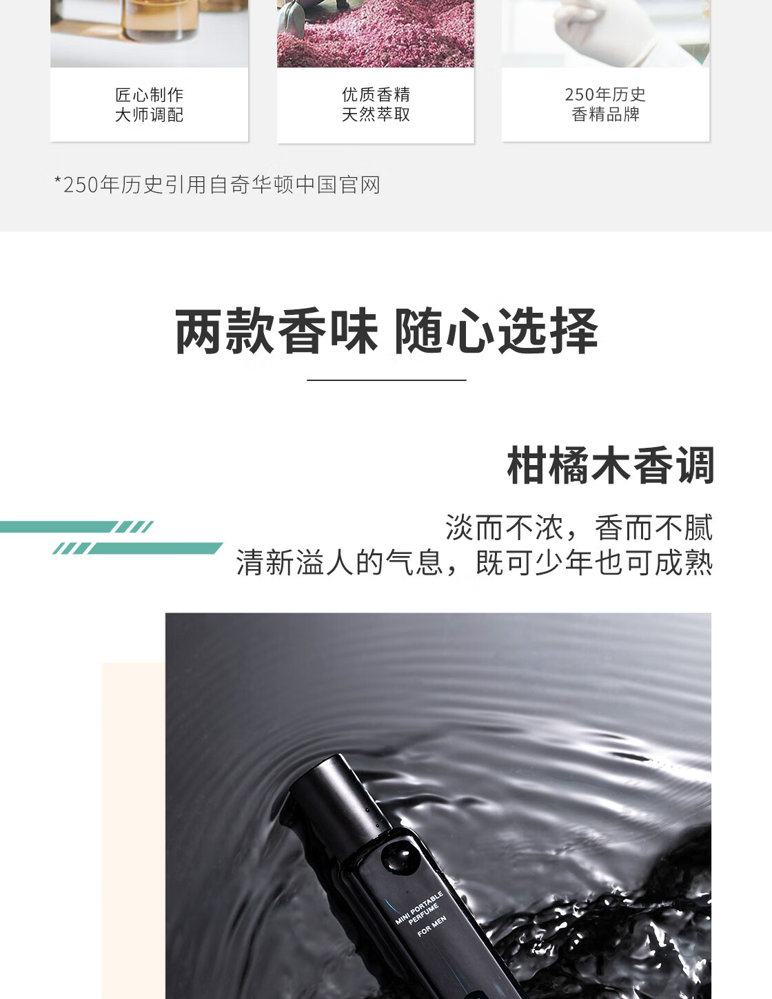 名创优品（MINISO)幸运黑色香水清新持久淡香礼物送礼男女可用随身便携香水喷雾15ml