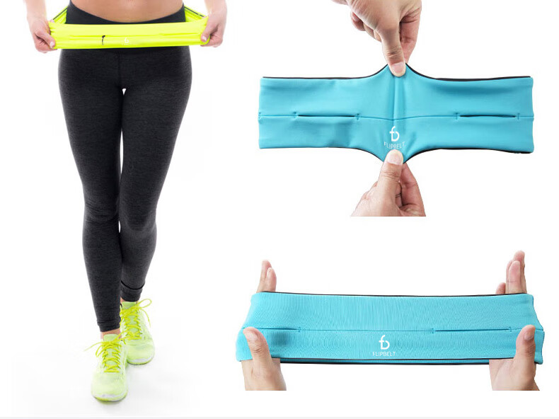 Пояс для бега Flipbelt Classic, унисекс, для марафона, невидимый карман для телефона, цвет "Далекое фиолетовое небо", размер L