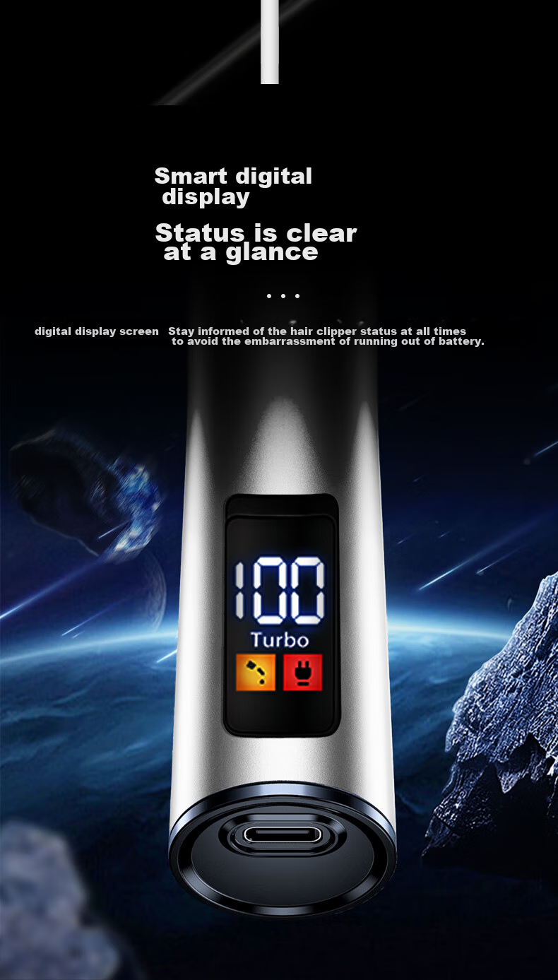 Машинка для стрижки волос Xiaohei SF11, профессиональная, для салона, для мужчин, триммер для бороды и головы, аккумуляторная, 0.1 мм