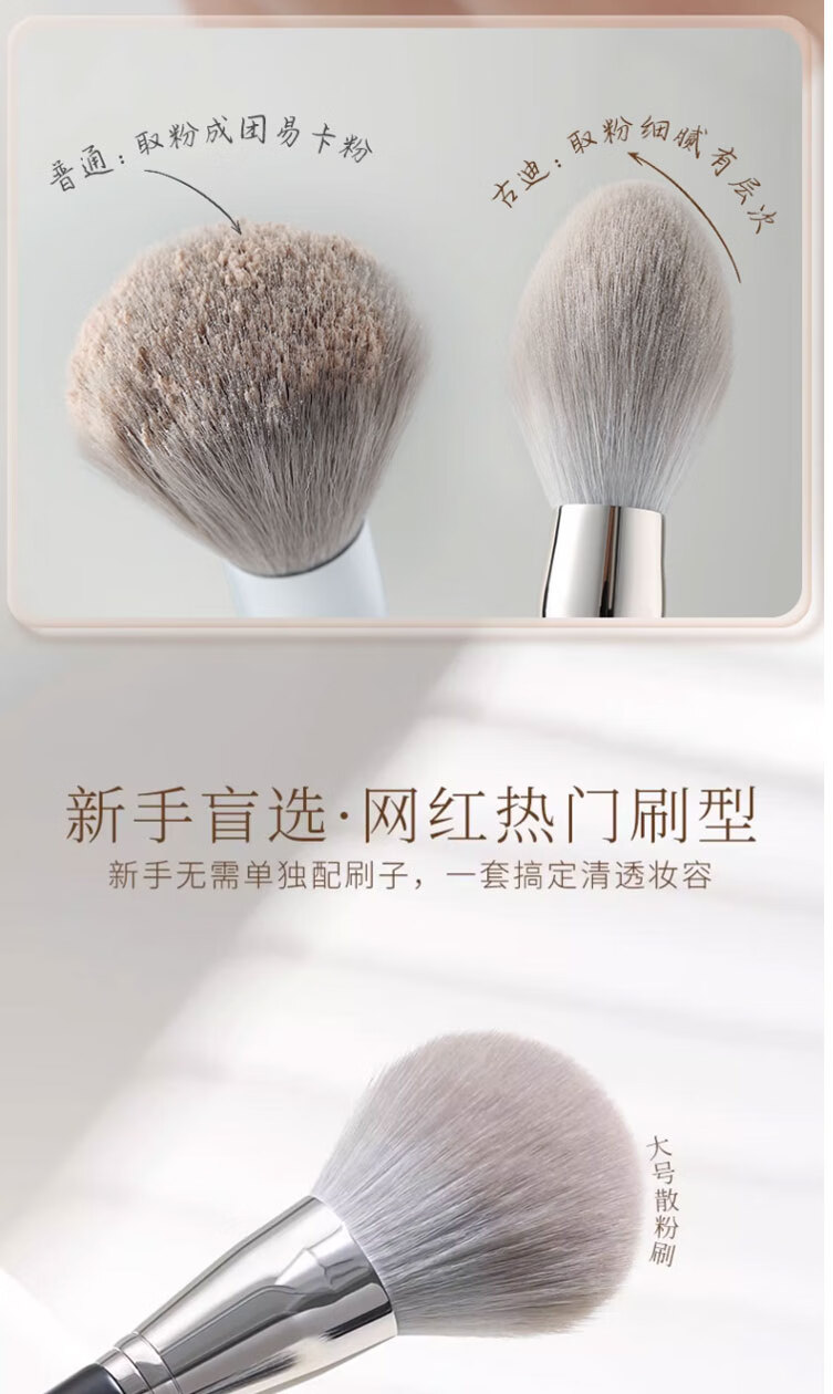 古迪10支 化妆刷眼影套装沧州软毛高品质新手套刷散粉遮瑕全套刷子