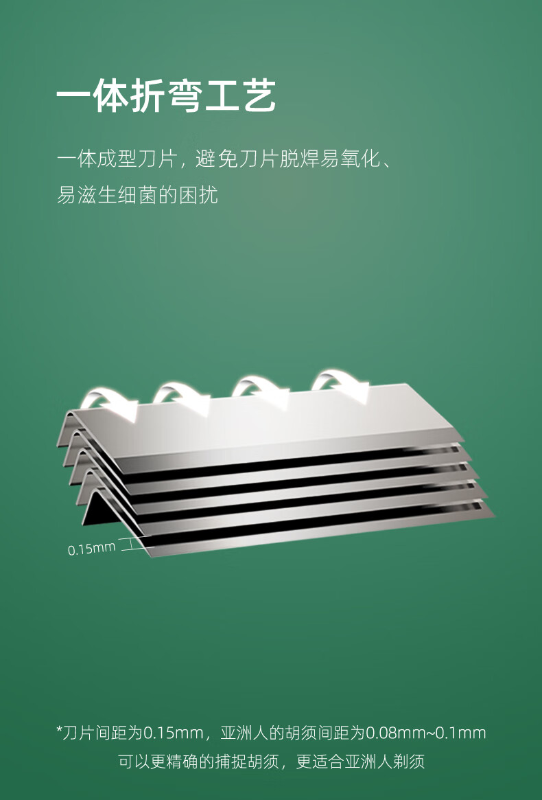 焕醒手动剃须刀老式刮胡刀德国进口锋速5层刀片8件套礼盒装送男友