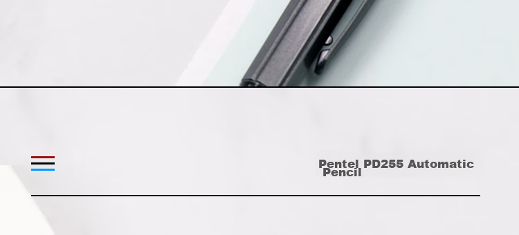 Механический карандаш Pentel PD255, 0.5 мм, черный, для студентов, с ластиком