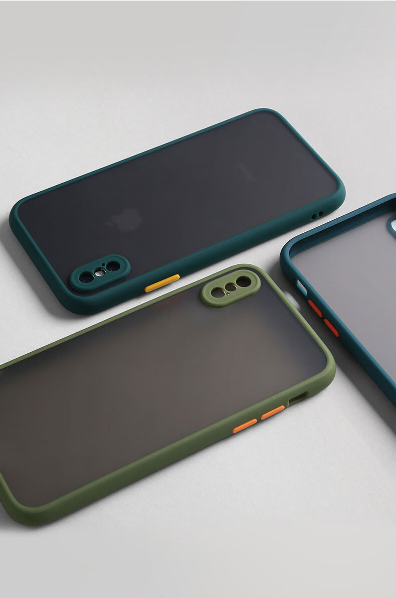 Чехол для iPhone XR "Baozou" противоударный, силиконовый, с защитой объектива, прозрачный матовый, элегантный черный