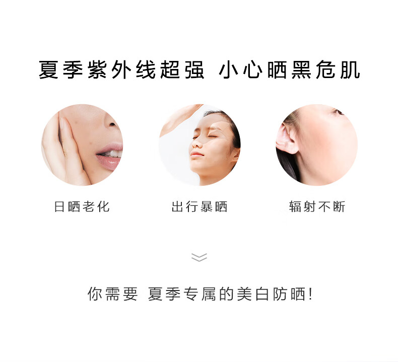 HomeFacialProHFP 美白小白盾倍护防晒乳SPF50+PA+++防晒黑隔离霜护肤化妆品20g