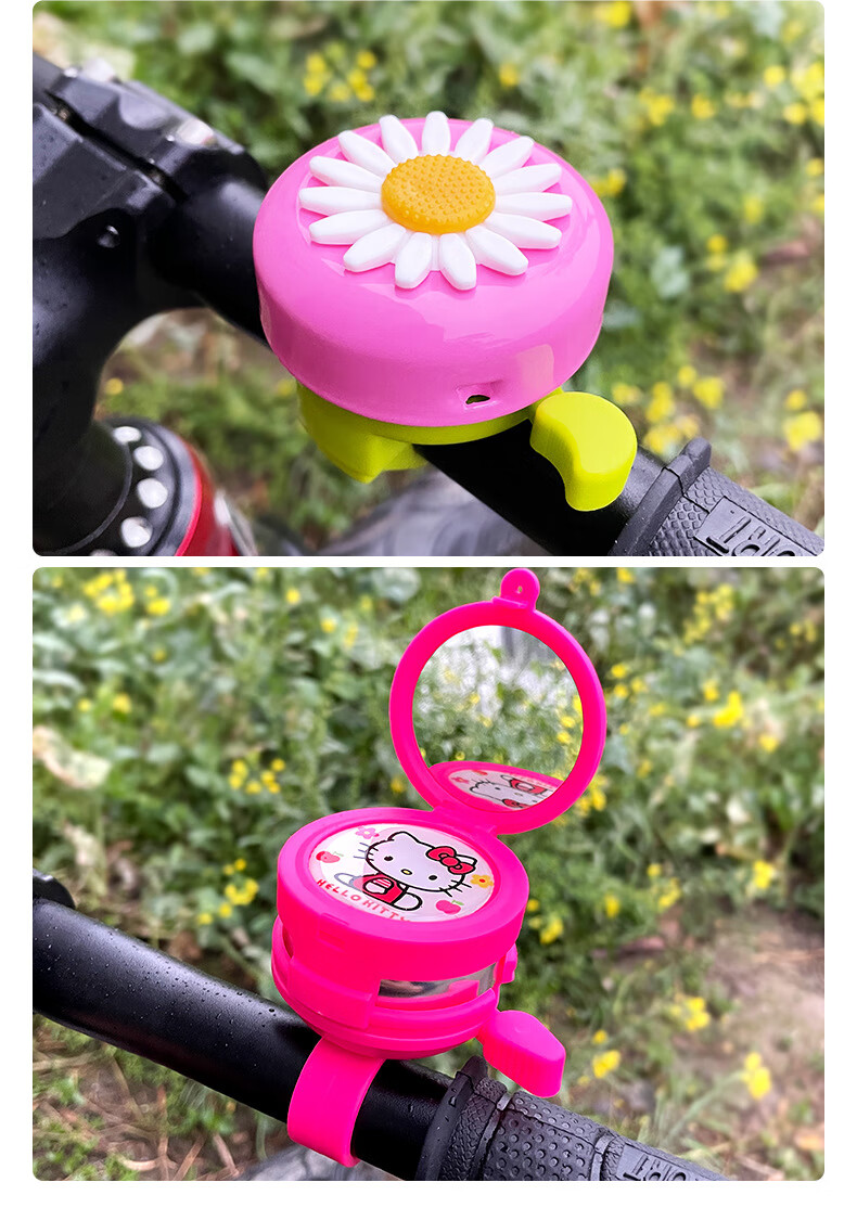 Детский велосипедный звонок BIKEBROS, мультяшный велосипедный рожок для горного велосипеда, аксессуары для детских велосипедов, красный пони