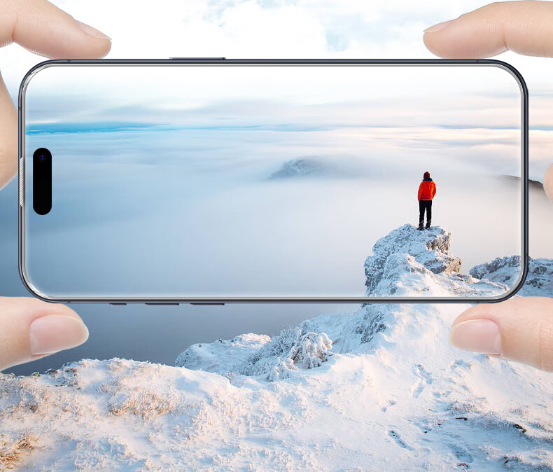 Защитное стекло BLUEO для iPhone 15 Pro Max, с AR-покрытием, защита от отпечатков пальцев и бликов