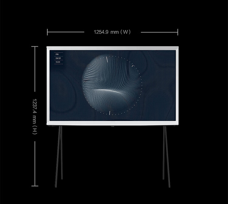 三星（SAMSUNG）55英寸 LS01C系列 4K超高清 QLED量子点 预装艺术壁纸 Serif画境电视机QA55LS01CAJXXZ