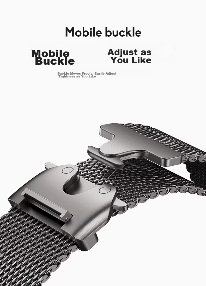 Ремешок Weiqiantu для Apple Watch Ultra 2 / S10 / 9 / 8 / 7, миланская петля, титановый оригинальный цвет, 49/46/45/44 мм