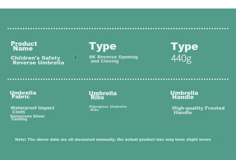 Детский зонт Qimaimai, безопасный обратный зонт, солнцезащитный зонт для детского сада для мальчиков и девочек, студенческий зонт для солнечных и дождливых дней Q601