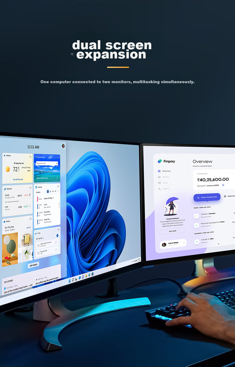 Кабель-адаптер BIAZE HDMI на DP, 1.8 метра, 4K/60Hz, Displayport Male на 4K HD видео конвертер, компьютер PS4 на монитор