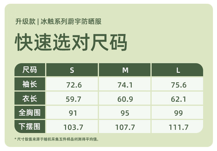 蕉下（beneunder）防晒衣女冰丝户外风衣外套夏防紫外线透气蔚宇霜云白S