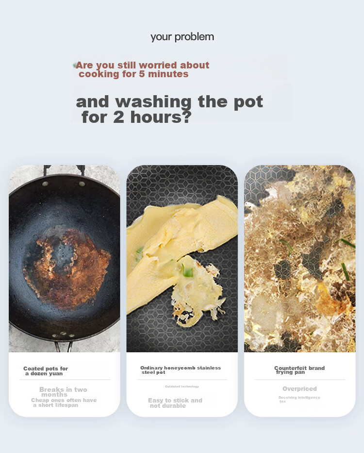 Сковорода MAXCOOK Wok, 316 нержавеющая сталь, 32см, антипригарная, трехслойная сталь, подходит для газовых и индукционных плит, MCC3902