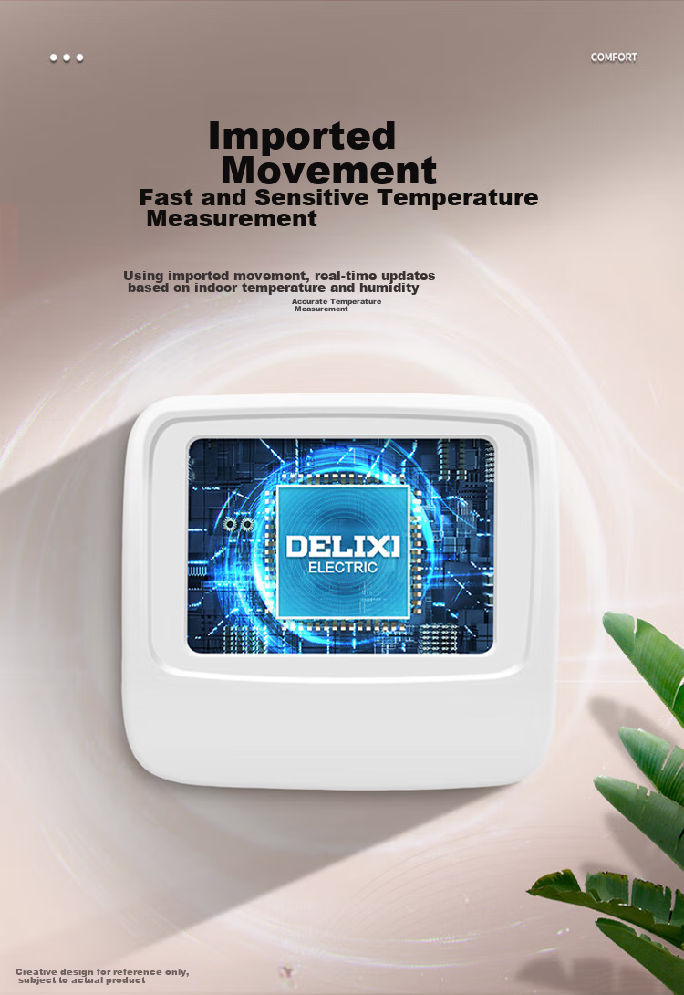 Термометр-гигрометр DELIXI ELECTRIC DM-1002 с подсветкой, электронный, цифровой, для детской комнаты, с индикатором настроения