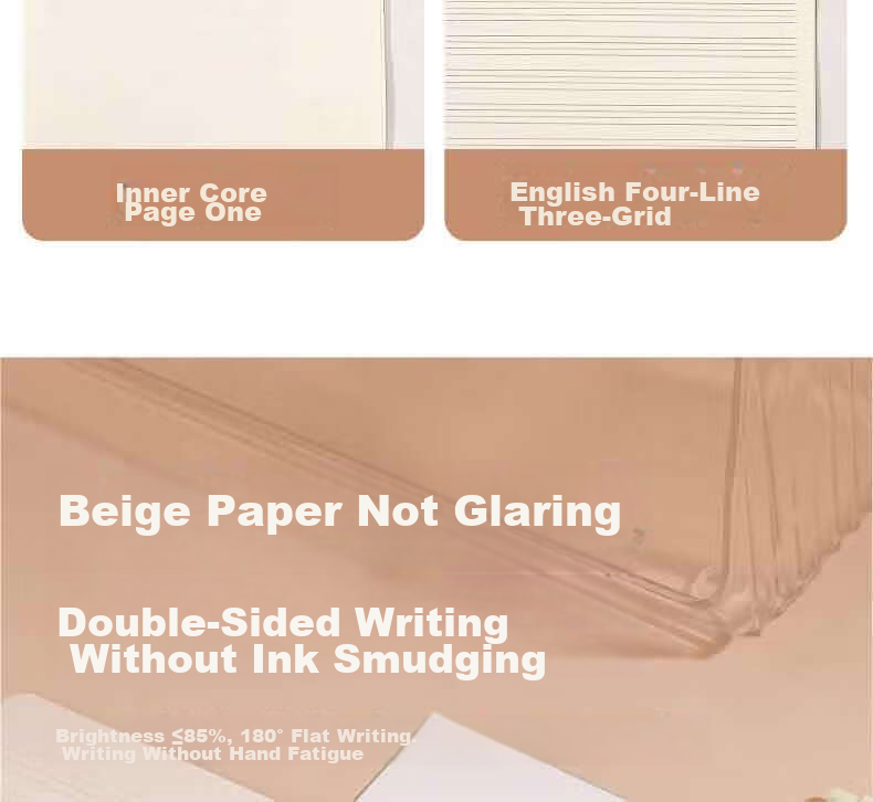 Дневник Deli "English Notebook" A5, 30 листов, сшитый, крафтовая бумага, набор из 5 штук