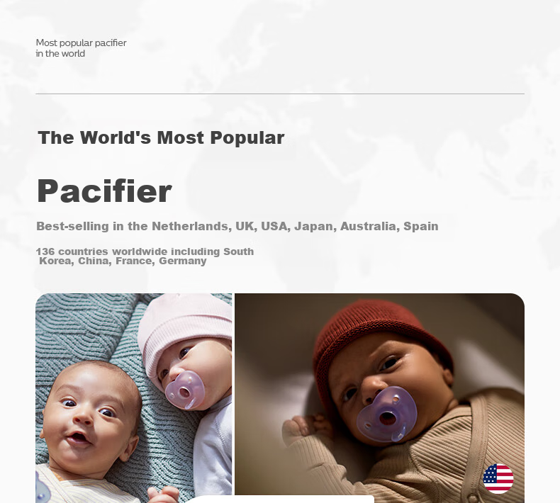 Пустышка AVENT Philips, силиконовая, для новорожденных, антиколиковая, импортная, 0-6 месяцев