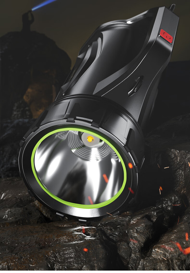 Фонарь WAR SUN H882, мощный, ручной, перезаряжаемый, светодиодный, с USB Type-C, водонепроницаемый, 1000-2000 лм