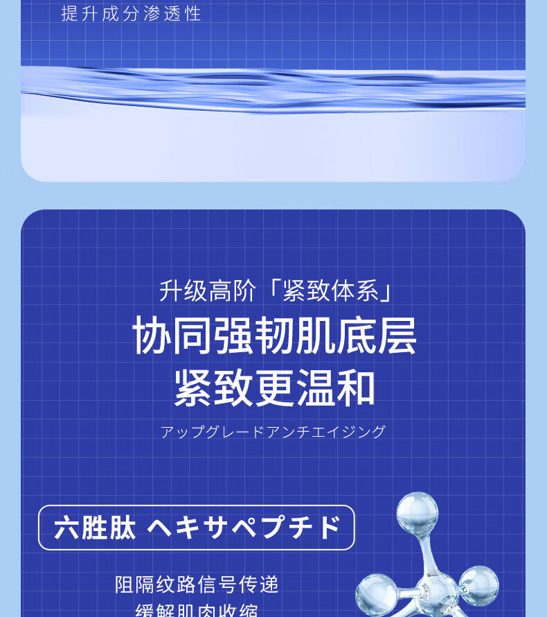 秋野日本六胜肽抗皱面霜紧致淡化细纹补水保湿嫩肤提拉紧致提亮肤色 1盒50g【体验装】