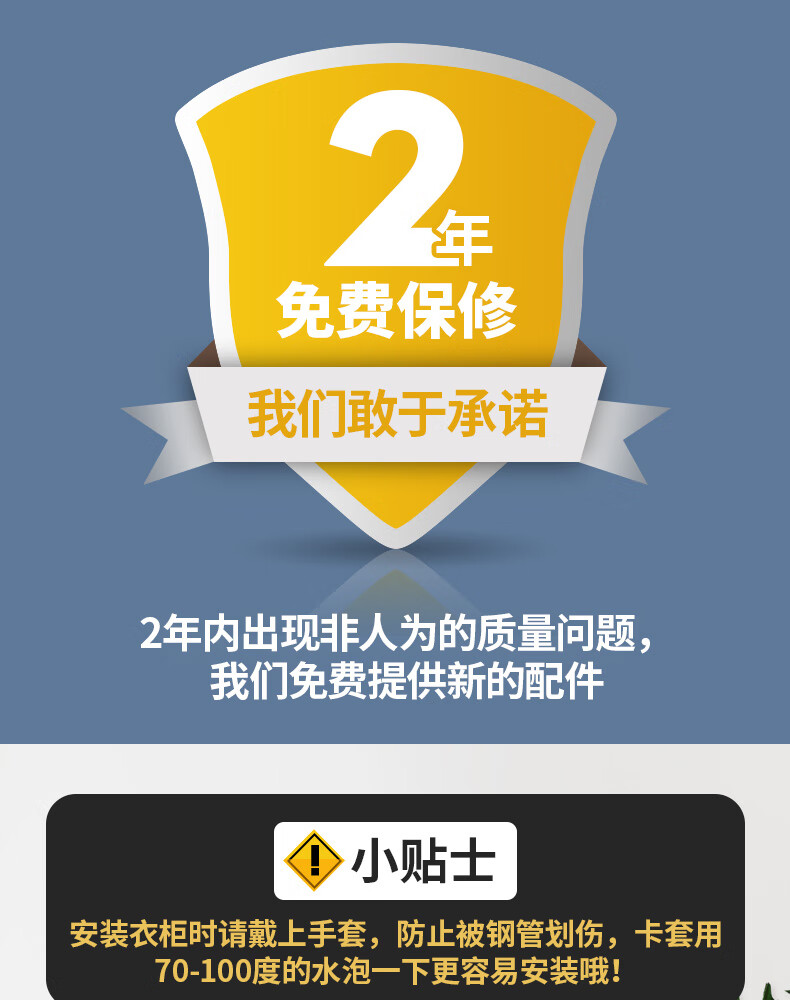 乐爱家 布衣柜牛津布简易衣柜宿舍大号双人衣柜防尘防潮单人挂衣架加固加粗钢管衣橱家用卧室收纳衣服柜子