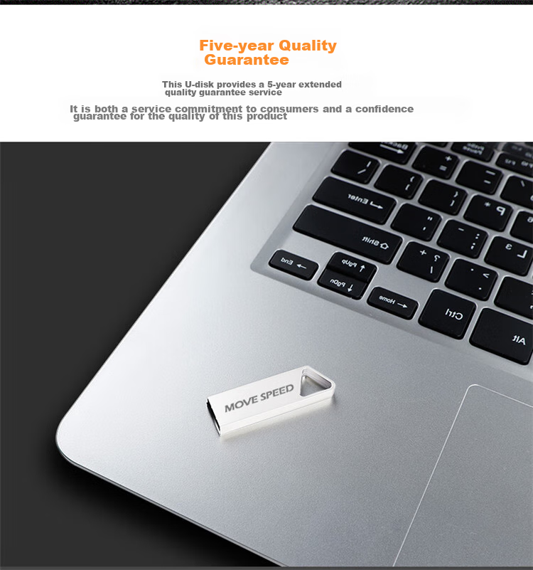 USB-накопитель MOVE SPEED 8GB USB 2.0, металлический, водонепроницаемый, противоударный, компактный, мини, для автомобиля, аудио-видео, серия Tiensanxilie