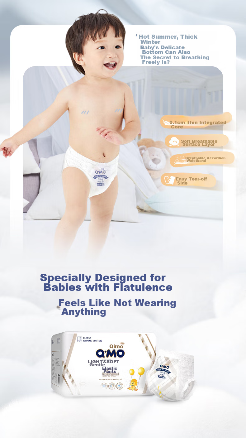 Подгузники-трусики Q-MO Soft Baby XXXXL, 42 шт., для детей от 20 кг, эластичные, легкие и дышащие