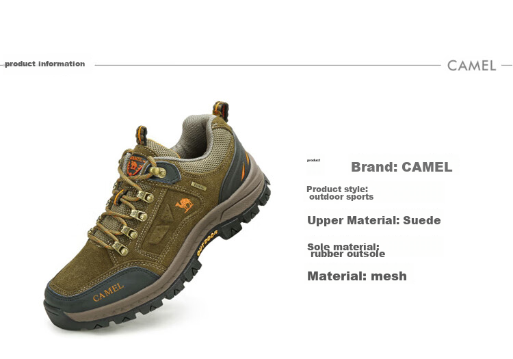 Мужские кроссовки CAMEL, модель A632026925H, для активного отдыха и туризма, цвет хаки, размер 42