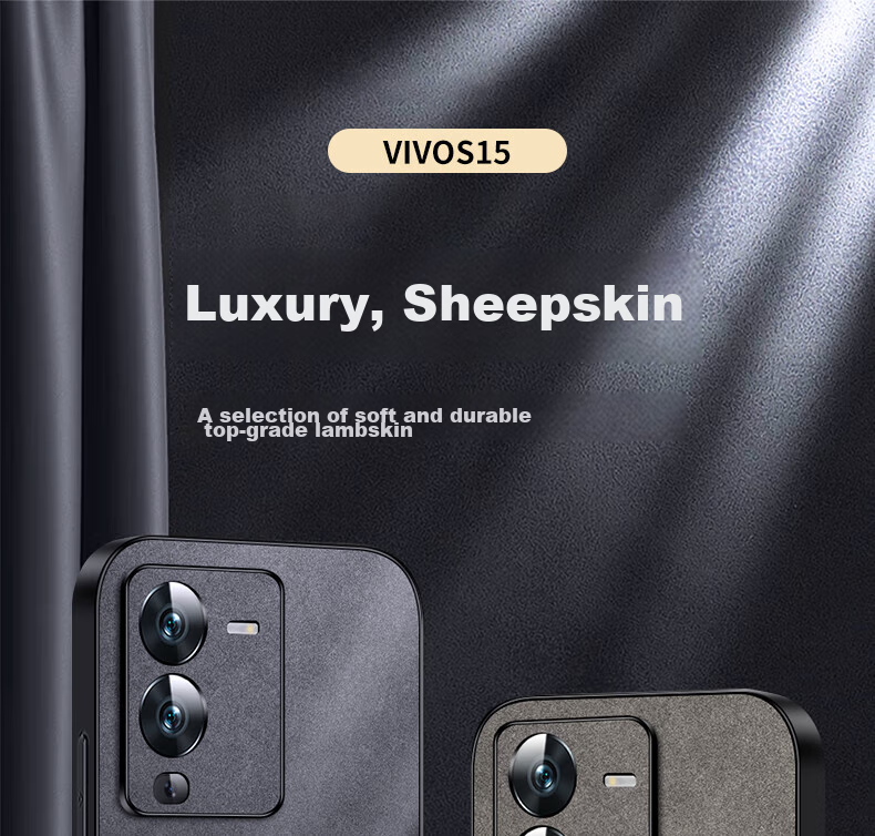Чехол для телефона Shangsu для Vivo S15, противоударный, защита камеры, силиконовый, серый, деловой стиль