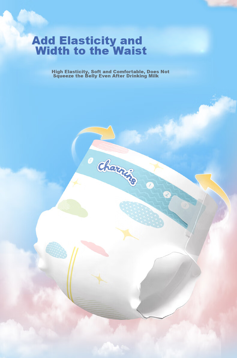Подгузники Jiaying Cloud Soft, размер M, 96 шт. (4-8 кг), ультратонкие, дышащие, для мальчиков и девочек