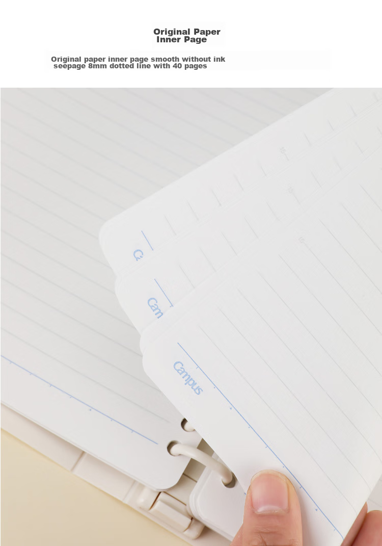 Блокнот KOKUYO Noritake Designer Collaboration Student Loose-Leaf Notebook, A5/40 листов, синий