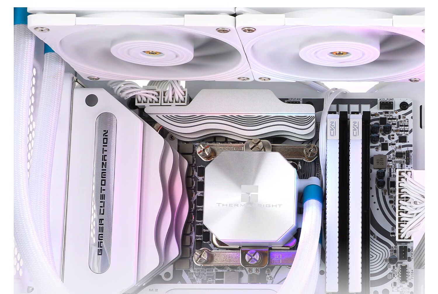Система охлаждения Thermalright Frozen Edge 360 WHITE, жидкостная, ARGB, 360мм