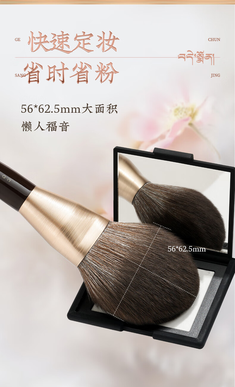朗颜化妆刷套刷10支装格桑花套装散粉刷眼影刷侧影刷腮红刷化妆师专用